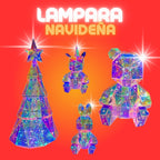 Lámpara Navideña 3D Desmontable - Luz Cálida LED